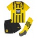 Borussia Dortmund Sebastien Haller #9 Hjemmebanesæt Børn 2022-23 Kortærmet (+ Korte bukser)